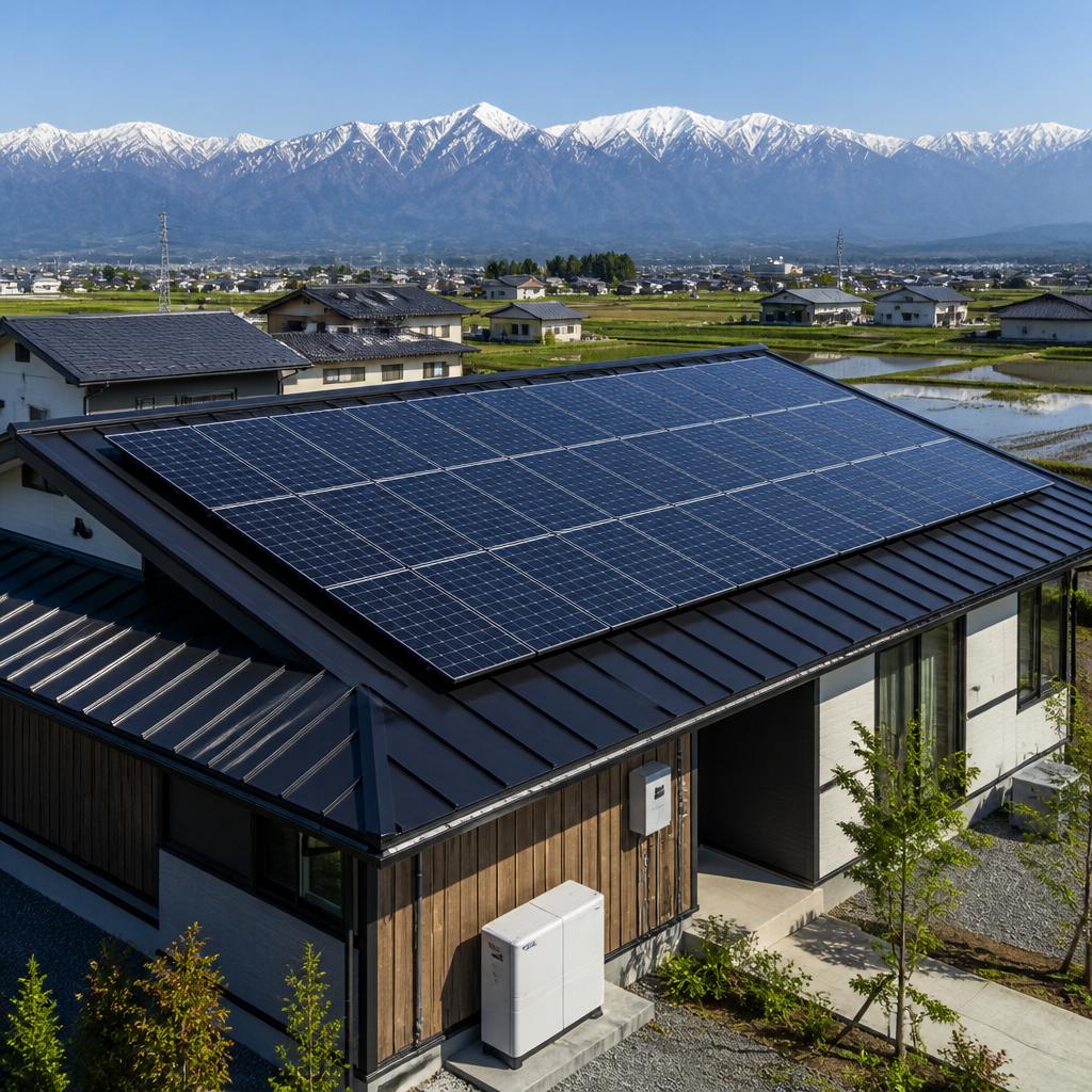 富山県の屋根を活かした自家消費型太陽光発電システム！