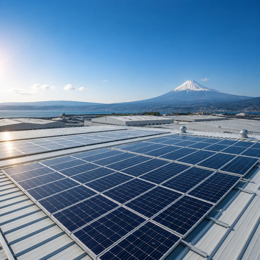 静岡県の産業向け屋根上自家消費太陽光、設計から施工、メンテナンスまで全力サポート！